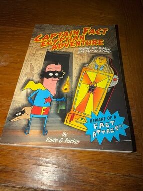 Captain Fact Egyptian Adventure Paperback - Yellow & Blue Cover